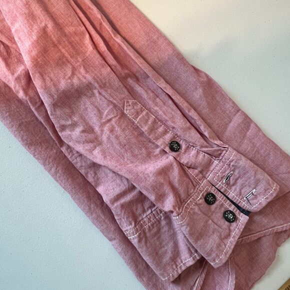 BKE Athletic Fit Shirt Mens XXL Brick Western Cowboy Button Up Long Sleeve Roll - Picture 11 of 11